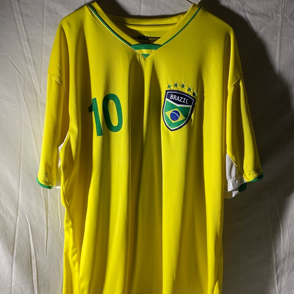 XL Brazil 10 Soccer Jersey